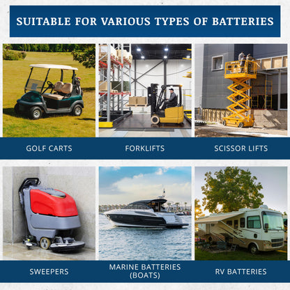 Thermoil® De-Mister Eliminates Golf Cart Battery Corrosion Greatly Extends Battery Life Greatly Reduces Water Consumption & Toxic Fumes Treats One 6, 8, or 12 Volt Battery. Made in USA.